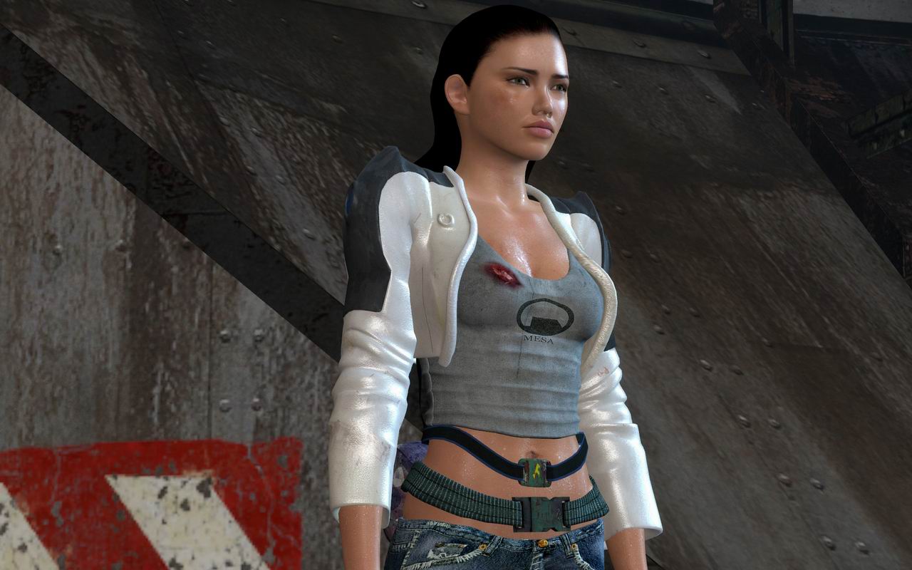 Modded Alyx Model, featuring a sexualized outfit (3/5)